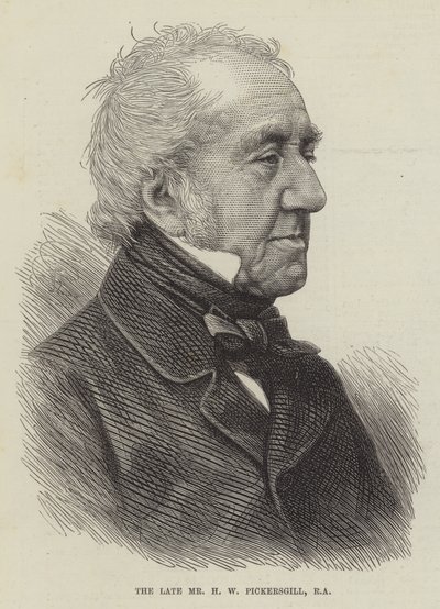 Feu M. H W Pickersgill, RA (gravure) - English School