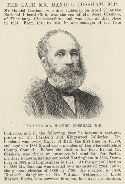 Le défunt M. Handel Cossham, MP - English School