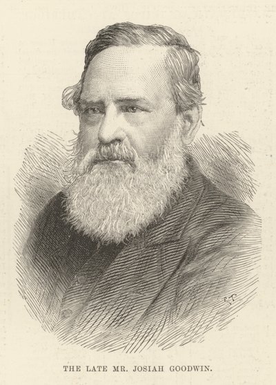 Le défunt M. Josiah Goodwin (gravure) - English School