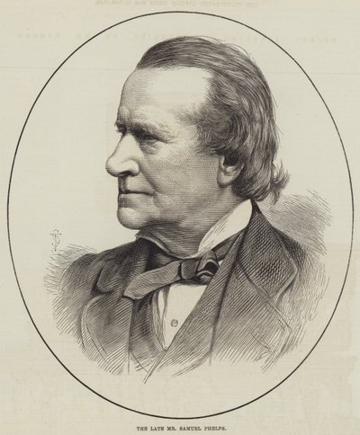 Feu M. Samuel Phelps (gravure) - English School