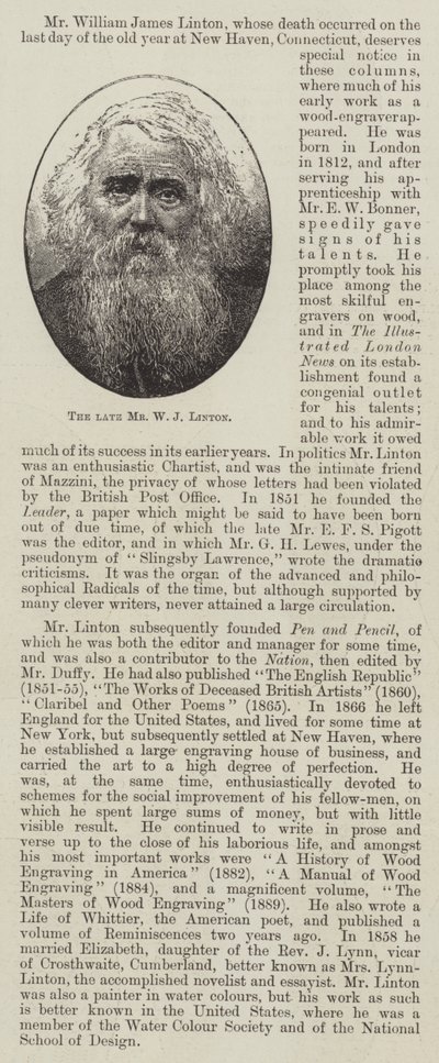Feu M. W J Linton - English School