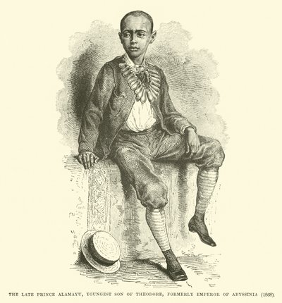 Feu le prince Alamayu, plus jeune fils de Théodore, ancien empereur d