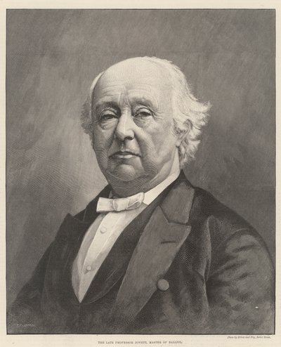 Feu Professeur Jowett, Maître de Balliol (gravure) - English School