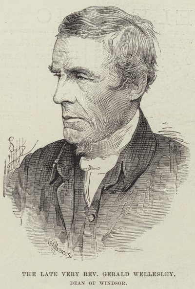 Feu le très révérend Gerald Wellesley, doyen de Windsor (gravure) - English School