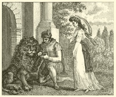 Le lion amoureux (gravure) - English School