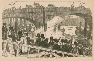 Le courant vivant au pont de Londres - English School