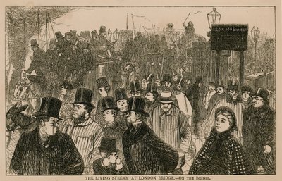 Le courant vivant au pont de Londres - English School