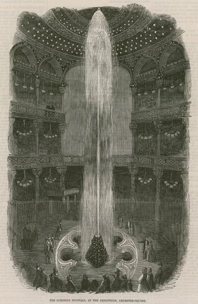La fontaine lumineuse au Panopticon, Leicester Square, Londres - English School