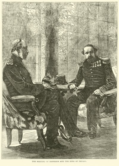 La rencontre de Napoléon et du roi de Prusse, septembre 1870 - English School