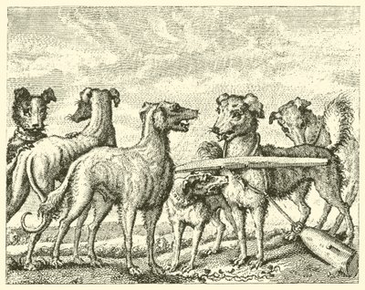 Le chien espiègle (gravure) - English School