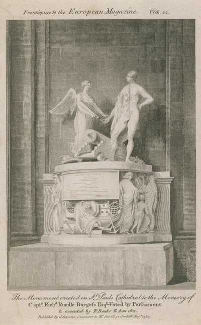 Le monument érigé dans la cathédrale Saint-Paul - English School