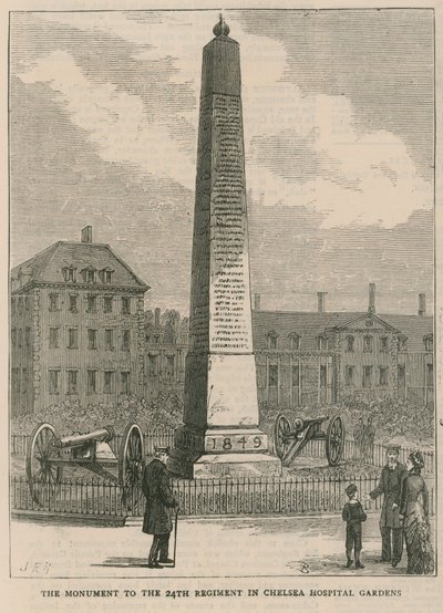 Le monument au 24e Régiment dans les jardins de l