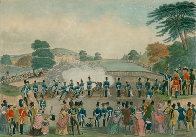 La batterie de mortiers à Woolwich, Londres - English School