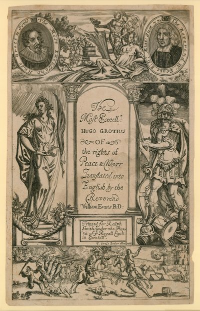 Le très excellent Hugo Grotius du droit de la paix et de la guerre - English School