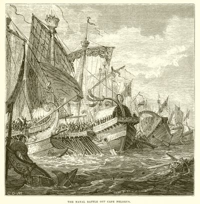 La bataille navale au large du cap Pelorus - English School