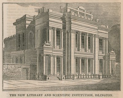 La nouvelle Institution Littéraire et Scientifique, Islington, Londres - English School
