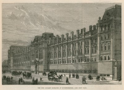 Les nouvelles casernes de cavalerie à Knightsbridge - English School