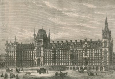 Le nouvel hôtel de la gare du Midland Railway, Euston Road, Londres - English School