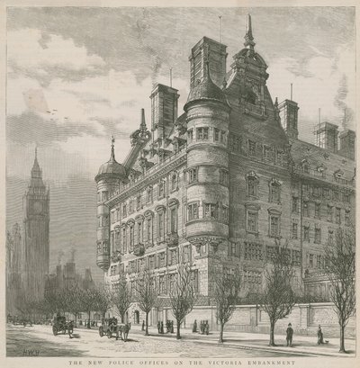 Les nouveaux bureaux de police sur le Victoria Embankment - English School
