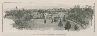 Le nouveau parc public à Highgate : vue générale des terrains, Fairseat House, Highgate - English School