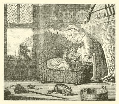 La nourrice et le loup (gravure) - English School