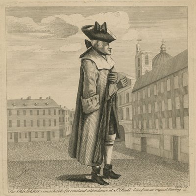 Le vieux soldat remarquable pour sa présence constante à la cathédrale Saint-Paul - English School