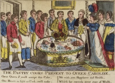 Les pâtissiers présentent à la reine Caroline - English School