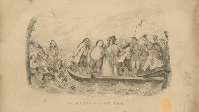 Les pèlerins à une course de bateaux - English School
