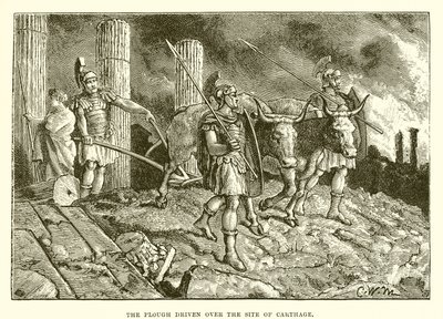 La charrue passant sur le site de Carthage - English School