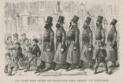 La police porte des barbes et des moustaches - English School
