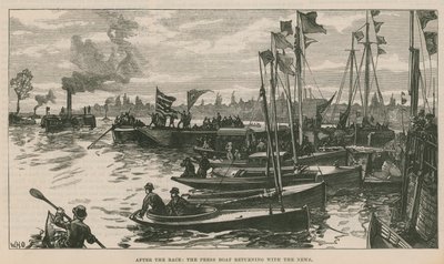 Le bateau de presse revenant avec les nouvelles - English School