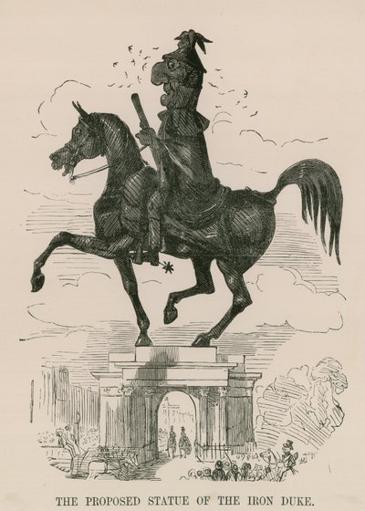 La statue proposée du Duc de Fer - English School