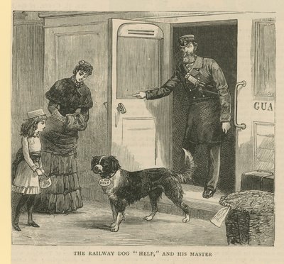 Le chien de chemin de fer Help et son maître - English School