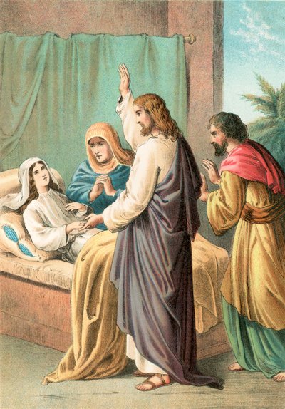 La résurrection de la fille de Jaïre - English School