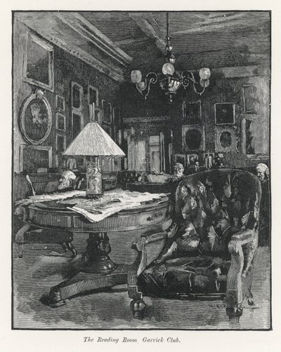 La salle de lecture du Garrick Club - English School