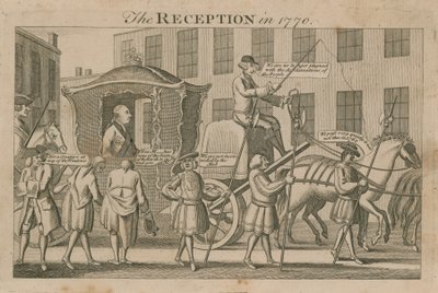 La réception en 1770 - English School