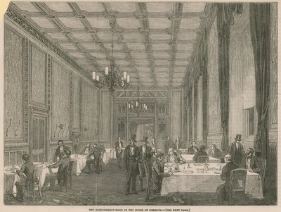 La salle de rafraîchissement à la Chambre des communes - English School