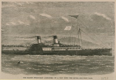 Le bateau à vapeur Alexandra en excursion sur la rivière - English School