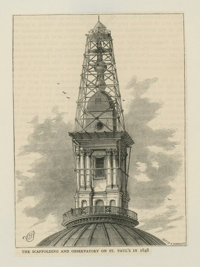 Échafaudage et observatoire de la cathédrale Saint-Paul - English School