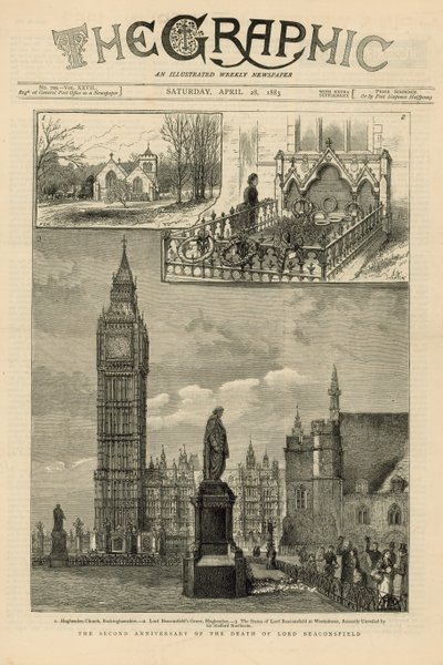 Le deuxième anniversaire de la mort de Lord Beaconsfield - English School