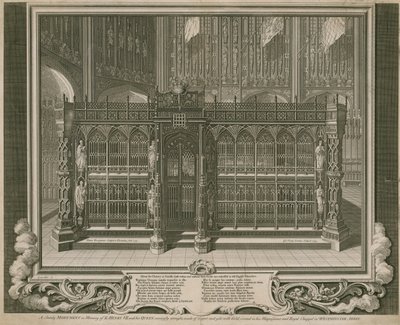 Le majestueux monument en mémoire du roi Henri VII et de sa reine - English School