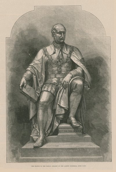 La statue du Prince Consort sur le mémorial d