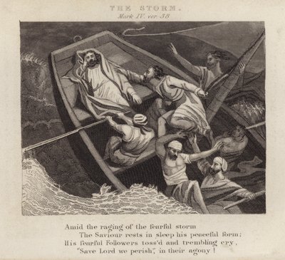 La tempête, Marc IV, verset 38 - English School