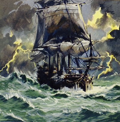 Le voyage orageux a inspiré Le Vaisseau fantôme de Wagner - English School