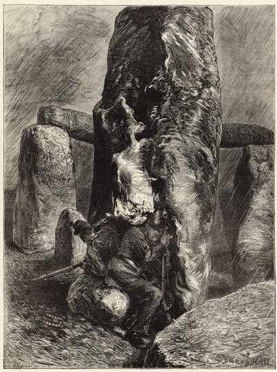 Les traînards à Stonehenge - English School