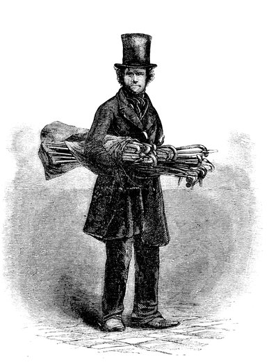 Le vendeur ambulant de cannes - English School
