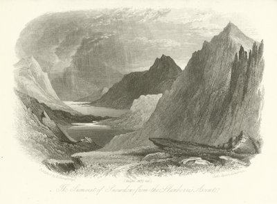 Le sommet de Snowdon depuis l
