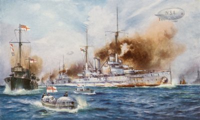 La reddition de la flotte de haute mer allemande, 1918 - English School