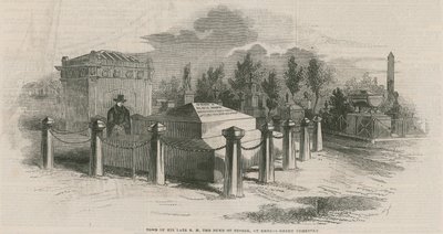 Le tombeau du duc de Sussex - English School