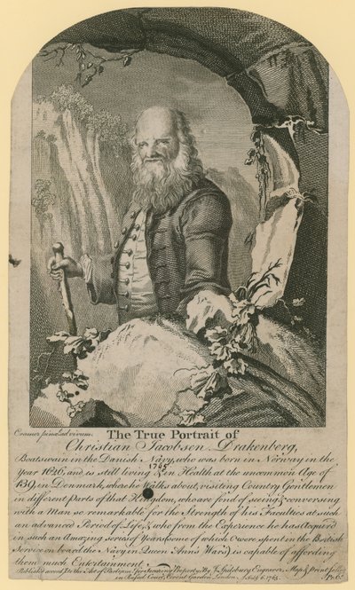 Le véritable portrait de Christian Jacobsen Drakenberg - English School
